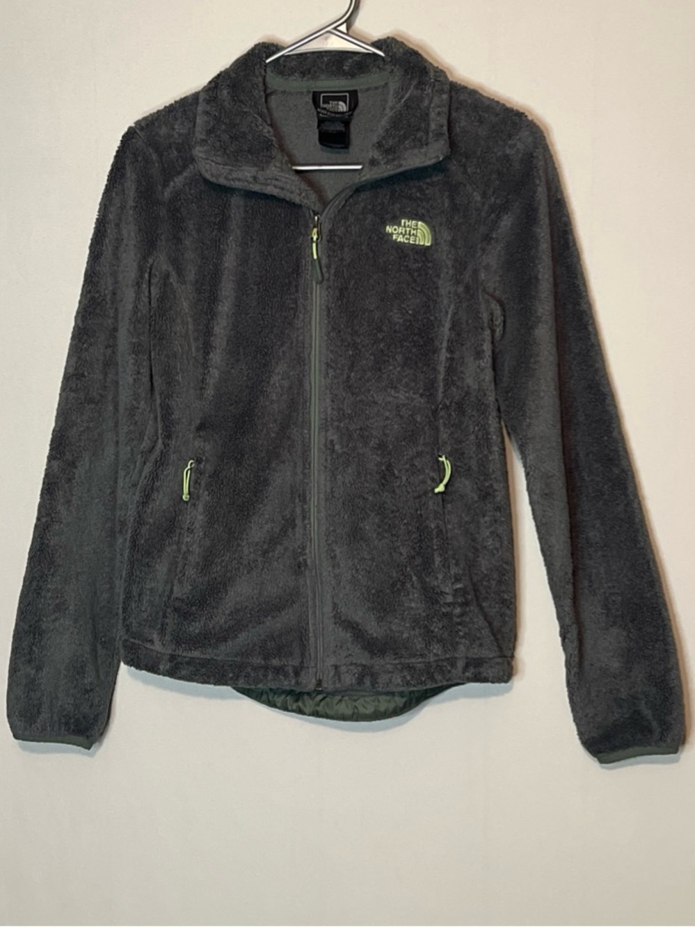 The North Face Jacket Womens Sz XS Fleece Full Zip Soft Shag High Pile.